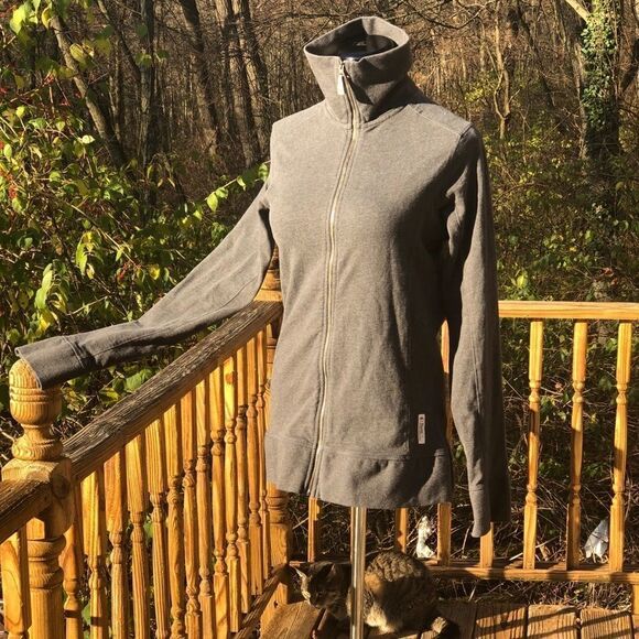 Roots Trent River Knit Fennel Neck Gray Jacket - Picture 1 of 12